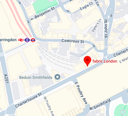 Map showing location of The Groove Lounge